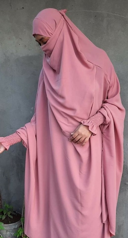 Baby Pink Khimar Collection